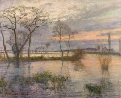 Avond aan de Rivier Wumme door Otto Modersohn